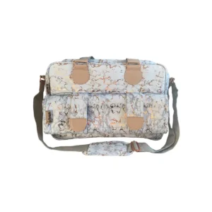 My Babiie Deluxe Changing Bag - Metallic Rose Gold Marble (MBBAGDDMR)
