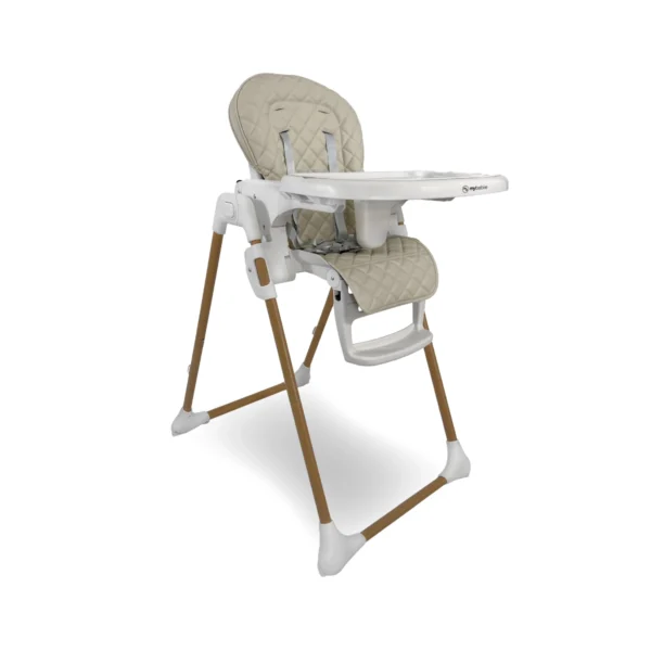 My Babiie Deluxe Highchair - Quilted Oatmeal (MBHC11QO)