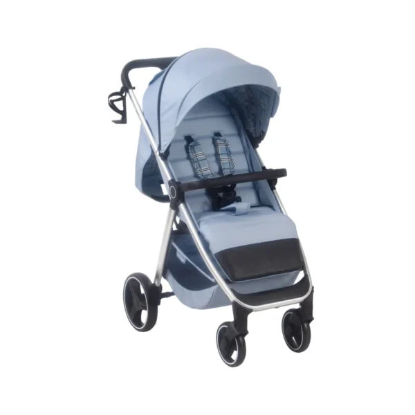 my babiie mb160 pushchair blue plaid mb160ddbp