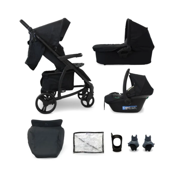 My Babiie MB200i 3in1 Travel System with i-Size Car Seat - Black Leopard (MB200iDDLB)