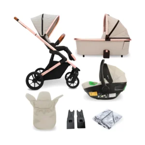 My Babiie MB500i Dani Dyer iSize Travel System - Stone (MB500iDDST)