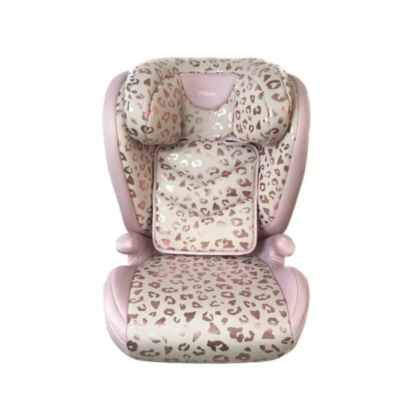 My Babiie MBCS23 i-Size (100-150cm) High Back Booster Car Seat - Blush Leopard (MBCS23KPBL2)