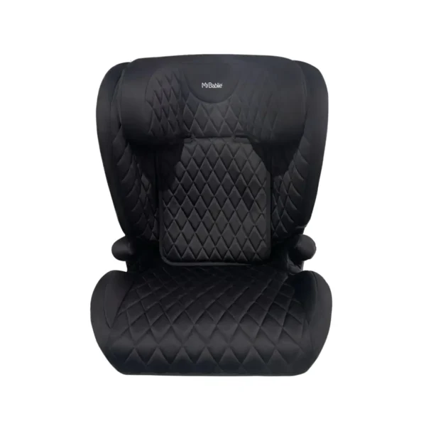 My Babiie MBCS23 i-Size (100-150cm) High Back Booster Car Seat - Quilted Black (MBCS23BFQG)