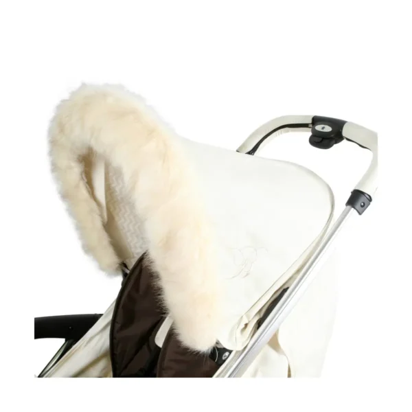 My Babiie Pram Hood Fur Trim-Cream (MBZZFURCR)