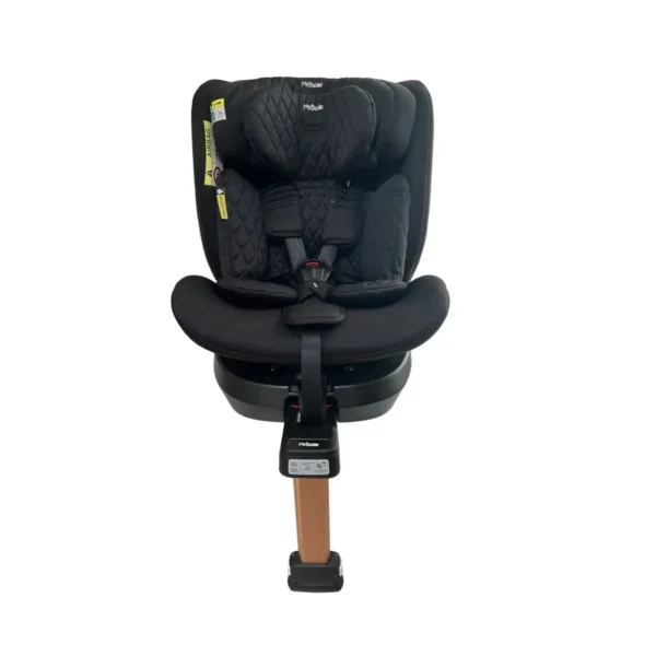 My Babiie Spin i-Size (40-150cm) Car Seat - Quilted Black (MBCSSPINQG)