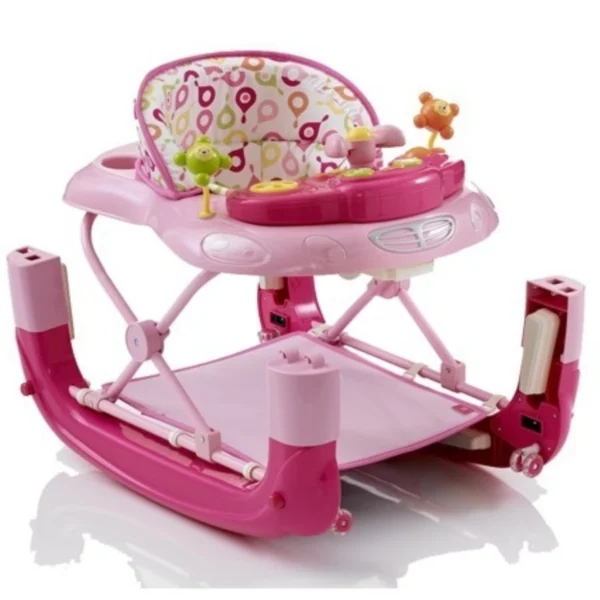 My Child Walk n Rock Baby Walker/Rocker-Pink