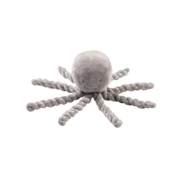 Nattou Lapidou Piu Piu Octopus - Grey