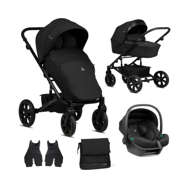 Noordi Aqua Thermo 3in1 Travel System with Terra i-Size Car Seat - Black