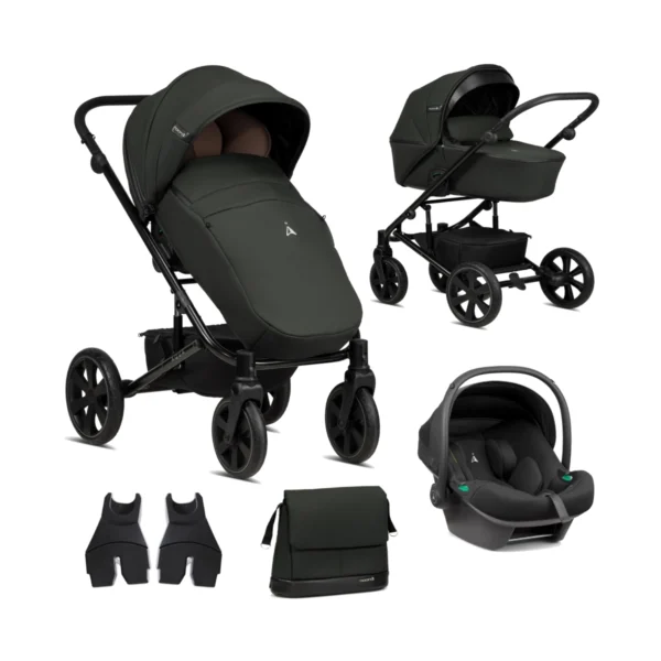 Noordi Aqua Thermo 3in1 Travel System with Terra i-Size Car Seat - Forest Green