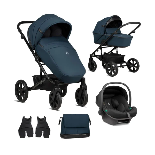 Noordi Aqua Thermo 3in1 Travel System with Terra i-Size Car Seat - Ocean Blue