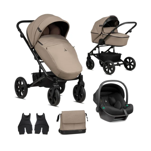 Noordi Aqua Thermo 3in1 Travel System with Terra i-Size Car Seat - Sand