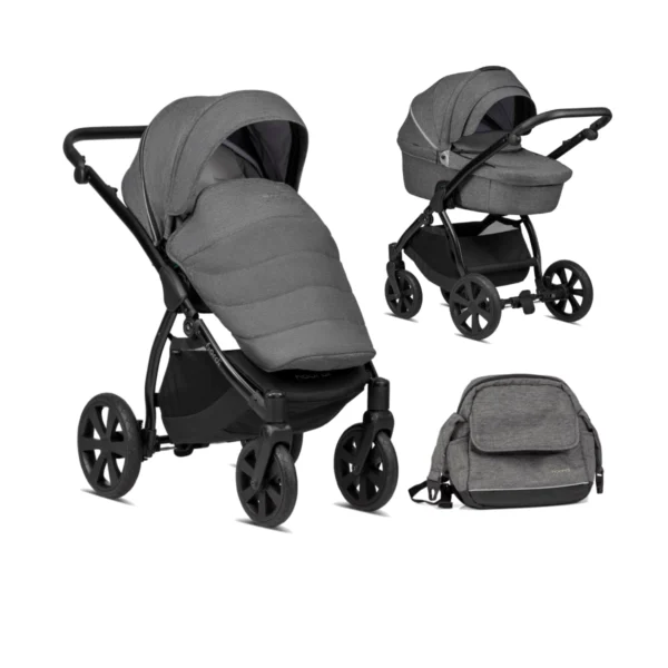 Noordi Fjordi 2in1 Pram System - Dark Grey (New 2024)