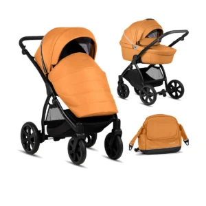 Noordi Fjordi Leather 2in1 Pram System - Camel (New 2024)