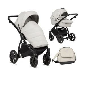 Noordi Fjordi Leather 2in1 Pram System - Cloud (New 2024)