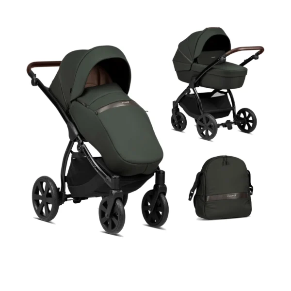 Noordi Luno All Trails 2in1 Pram System - Forest Green (New 2024)