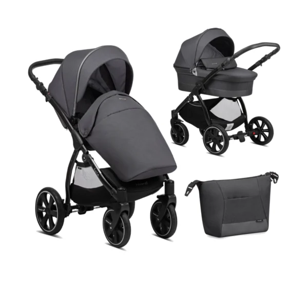 Noordi Sole Go 2in1 Pram System - Black (New 2024)