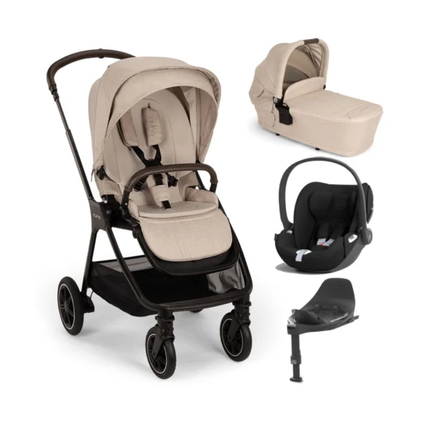 nuna triv next cybex cloud t travel system bundle i size base biscotti new 2024