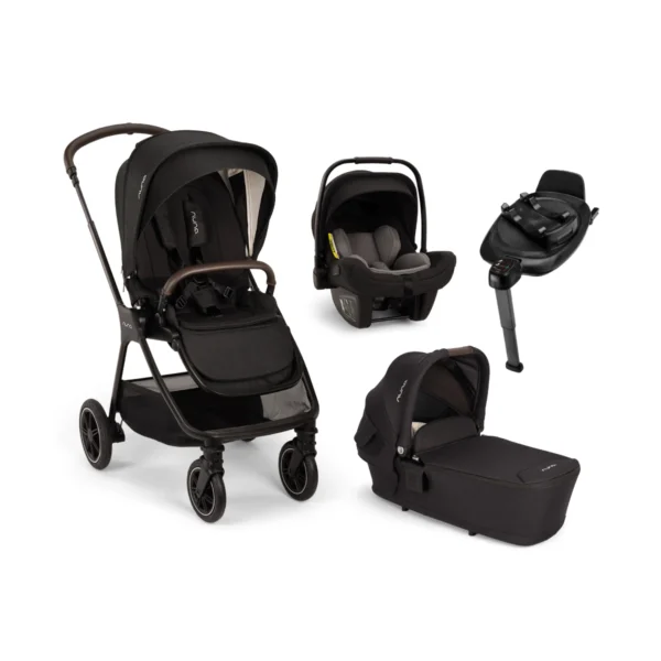 Nuna Triv Next (Pipa Next) Travel System Bundle + I-Size Base- Caviar (New 2024)