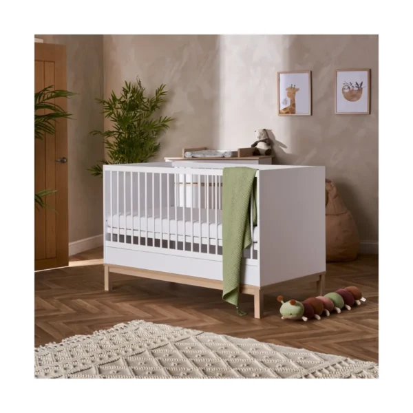 obaby astrid cotbed white