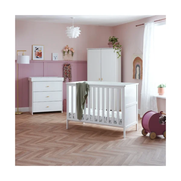 Obaby Evie Mini 3 Piece Furniture Room Set - White