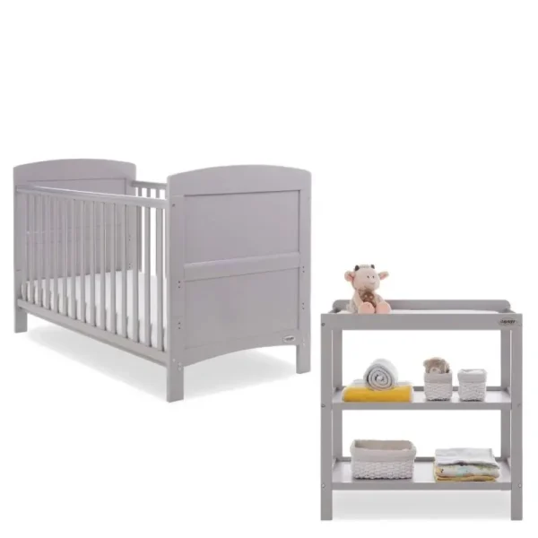 Obaby Grace 2 Piece Furniture Set - Warm Grey