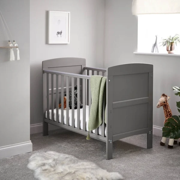 obaby grace mini cot bed taupe grey 2022