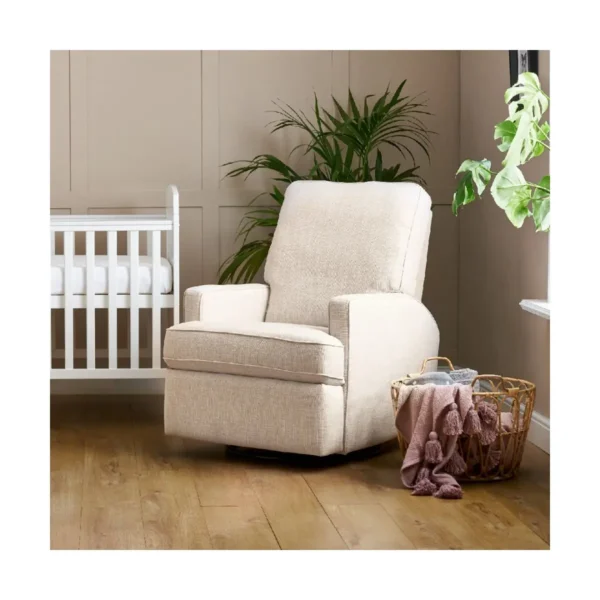 obaby madison swivel glider recliner chair oatmeal