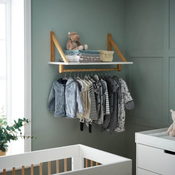 obaby maya shelf white natural