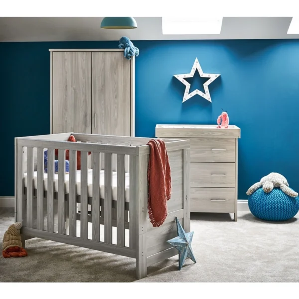 Obaby Nika Mini 3 Piece Room Set - Grey Wash