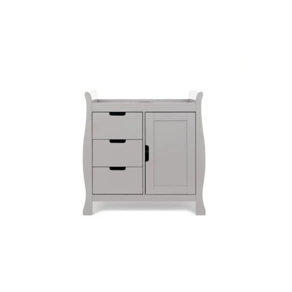 Obaby Stamford Sleigh Closed Changing Unit-Warm Grey