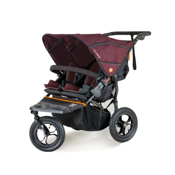 Out n About Nipper Double V5 Stroller - Bramble Berry Red