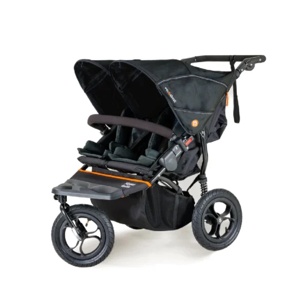 out n about nipper double v5 stroller summit black