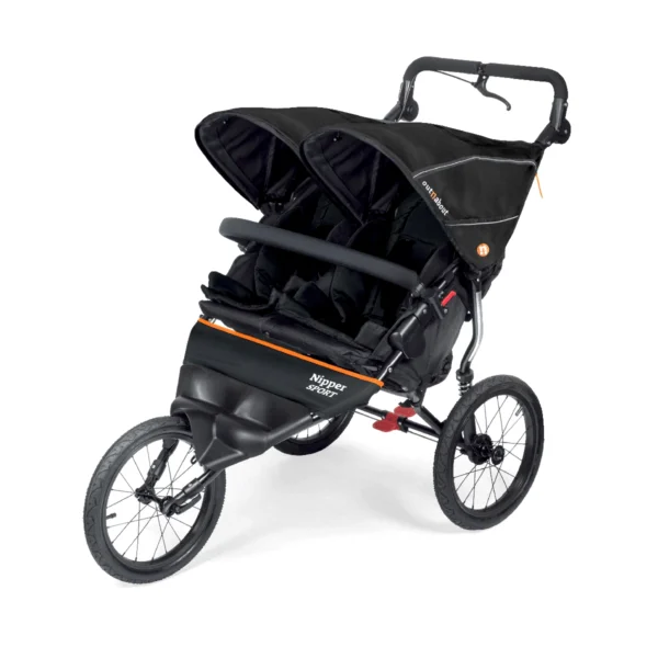 Out n About Nipper Sport Double V5 Stroller - Summit Black