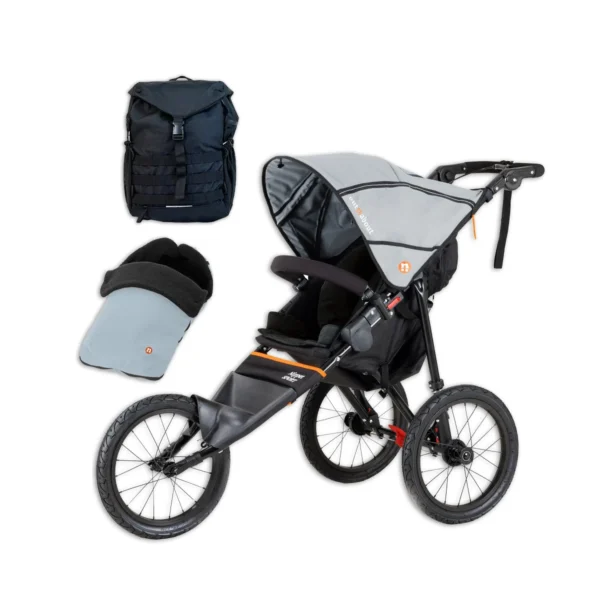 Out 'n' About Nipper Sport V5 Adventure Bundle - Rock Salt Grey