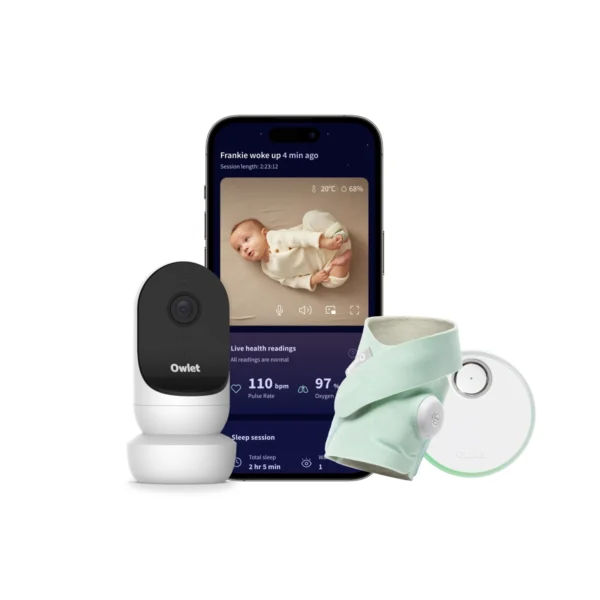 Owlet Dream Sock Baby Monitor & Cam 2 Bundle - Mint