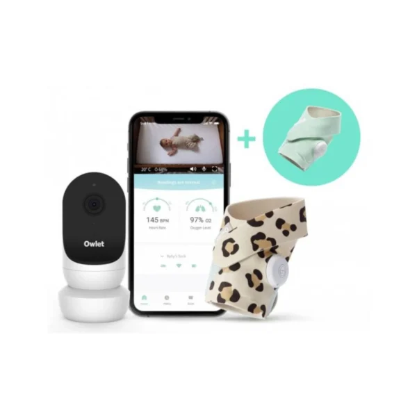 owlet duo smart sock 3 cam 2 monitor bundle wild child