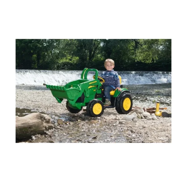 peg perego john deere ground loader childrens ride on digger green