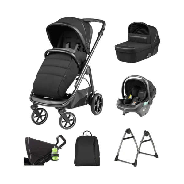 Peg Perego Veloce 10 Piece i-Size Travel System Bundle - Licorice