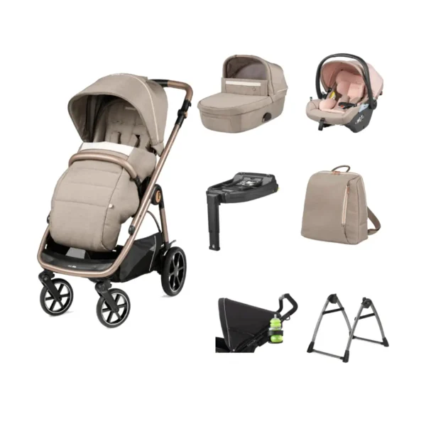 Peg Perego Veloce 10 Piece i-Size Travel System Bundle - Mon Amour