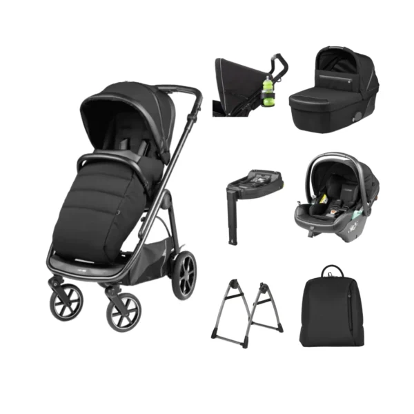 Peg Perego Veloce 11 Piece i-Size Bundle - Licorice (Free Highchair)