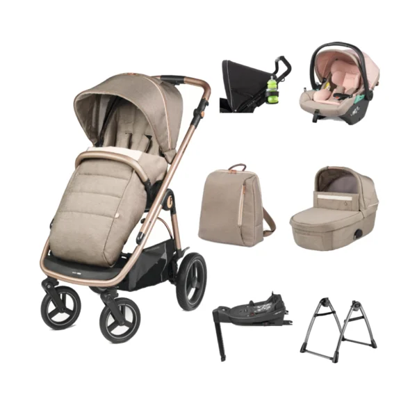 Peg Perego Veloce TC 11 Piece Twist Base Bundle - Mon Amour