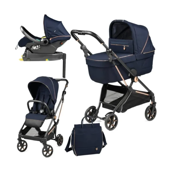 Peg Perego Vivace 3in1 i-Size Travel Bundle - Blue Shine