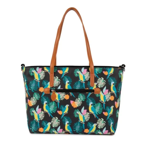 pink lining nottinghill tote parrot black