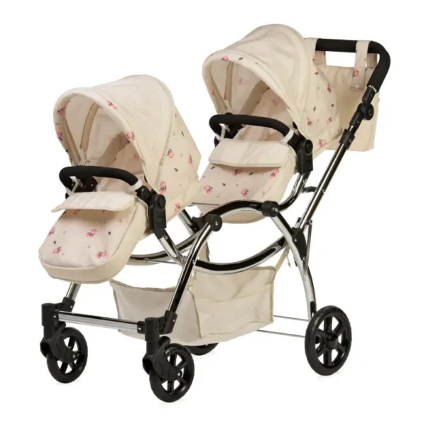 Roma Darcie Twin Dolls Pram-Cream