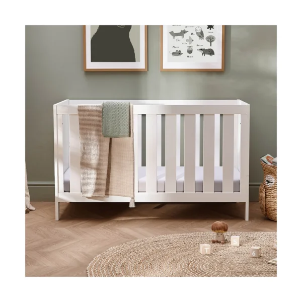 Silver Cross Bromley White Cot Bed - White