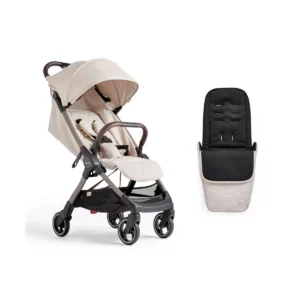 Silver Cross Clic Stroller + Footmuff Bundle - Almond