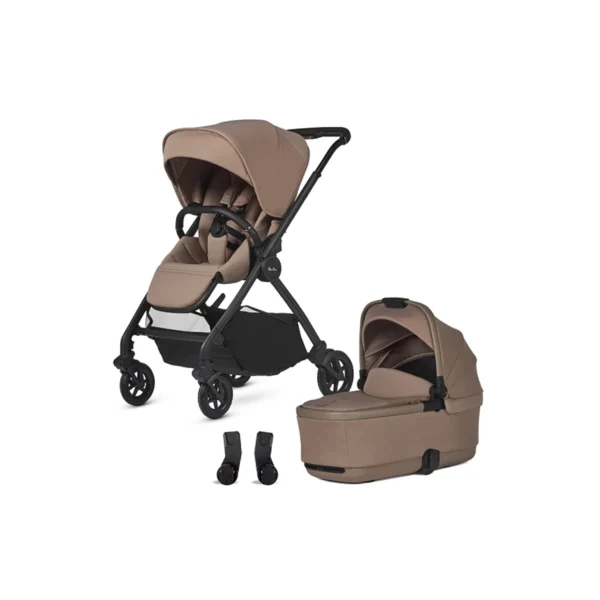 silver cross dune 2 pushchair first bed folding carrycot mocha