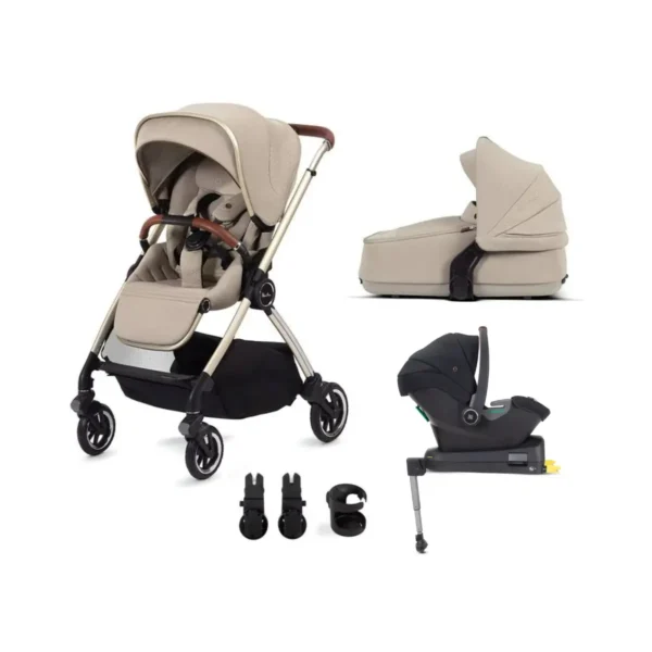 silver cross dune with compact folding carrycot travel pack stone