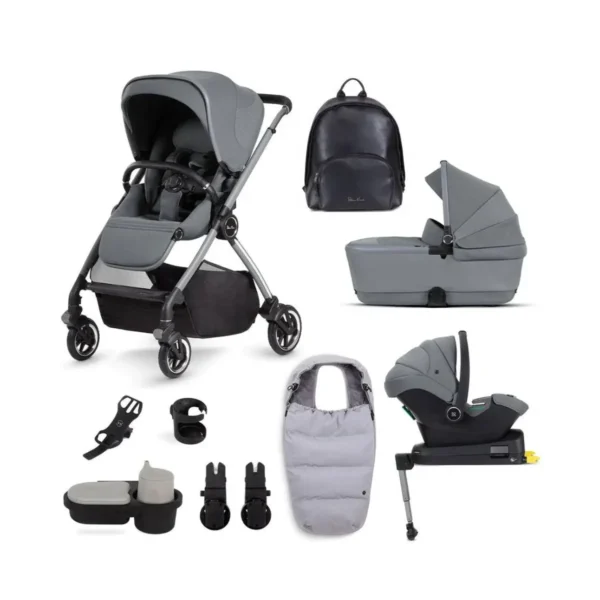 silver cross dune with first bed folding carrycot ultimate pack glacier