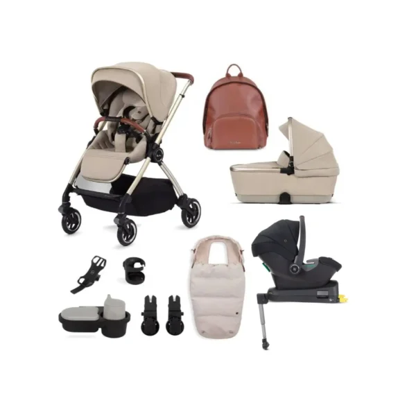 silver cross dune with first bed folding carrycot ultimate pack stone